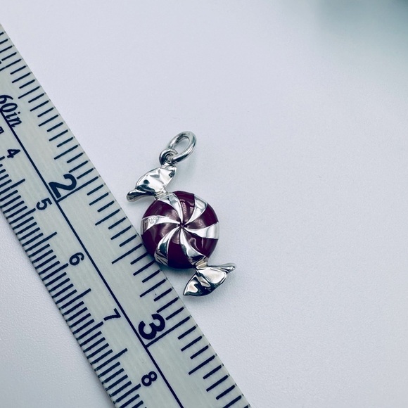 RARE Tiffany & Co. Red Enamel Bon Bon Candy Charm Pendant with Packaging - Picture 7 of 8